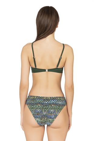 Endeep Kadın Destekli Çapraz Detaylı Yeşil Bikini Takımı