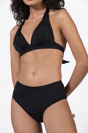 Beria Kadın Yarım Dolgulu Simli Siyah Bikini Takımı