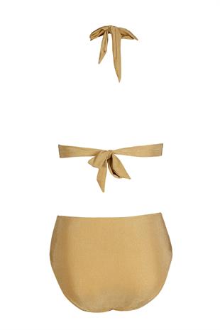 Beria Kadın Yarım Dolgulu Hardal Bikini Takımı
