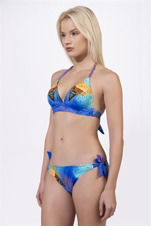 Endeep Kadın Yarım Dolgulu Desenli Bikini Takımı