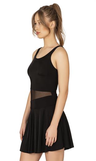 Endeep Kadın Tül Detaylı Elbise Etekli Mayo