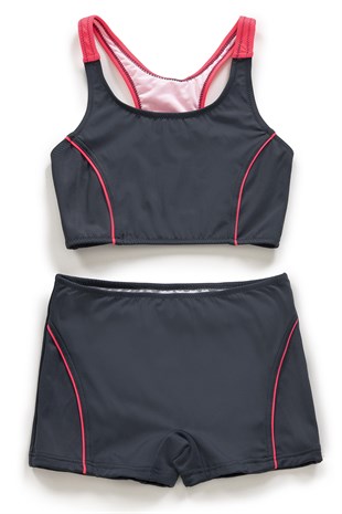 Endeep Kız Çocuk Şortlu Yüzücü Bikini Takımı