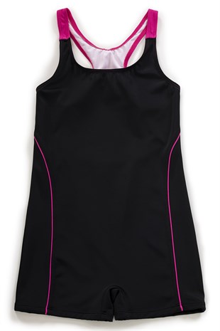 Endeep Kız Çocuk Siyah Yüzücü Mayo