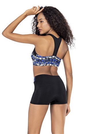 Endeep Kadın Desenli Şortlu Bikini Takımı