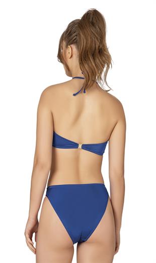Endeep Kadın Halka Aksesuarlı Straplez Bikini Takımı