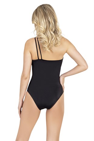 Endeep Kadın Zincir Aksesuarlı Siyah Mayo