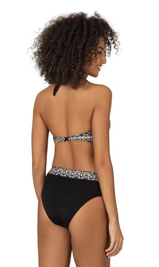 Endeep Kadın Desenli Boyundan Bağlamalı Bikini Takımı