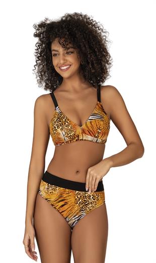 Endeep Kadın Kaplan Desen Toparlayıcı Bikini Takımı
