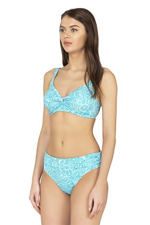Endeep Kadın Şal Desenli Toparlayıcı Bikini Takımı