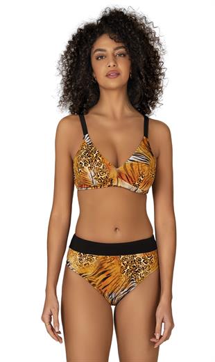 Endeep Kadın Kaplan Desen Toparlayıcı Bikini Takımı