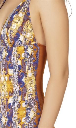 Endeep Kadın Desenli Toparlayıcı Mayo