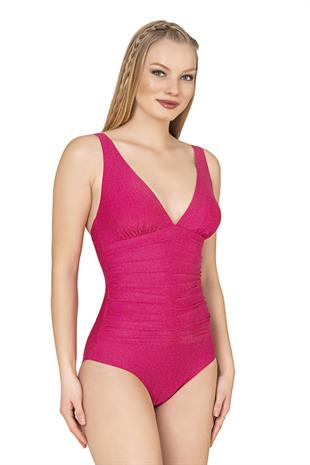 Endeep Kadın Drapeli Toparlayıcı Pembe Mayo