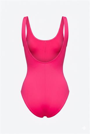 Endeep Kadın Basic Kare Yaka Mercan Toparlayıcı Yüzücü Mayo