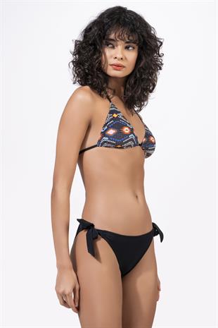 Endeep Kadın Geometrik Dokulu Desenli Üçgen Bikini Takımı