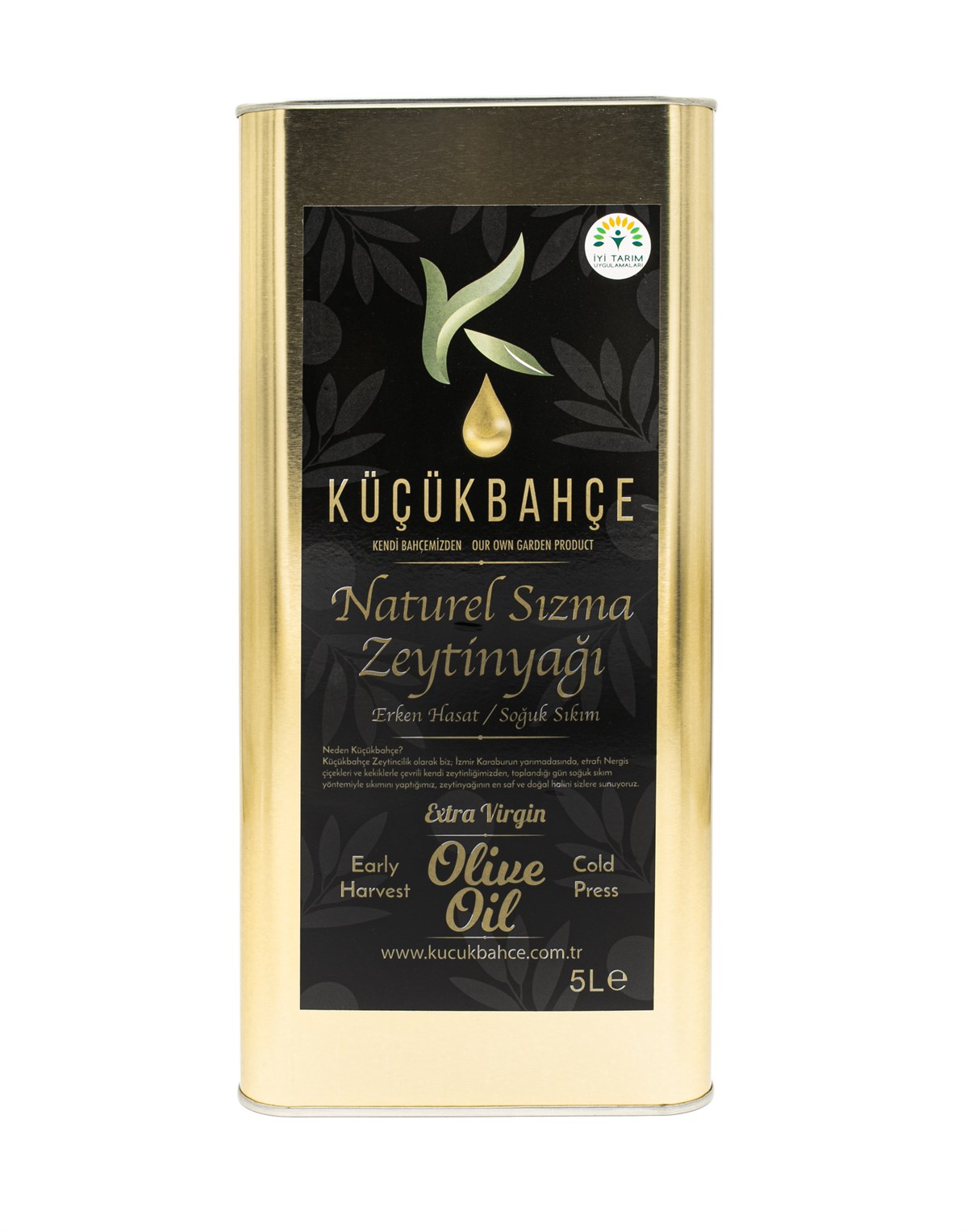 Küçükbahçe Naturel 5 Litre Sızma Zeytinyağaı