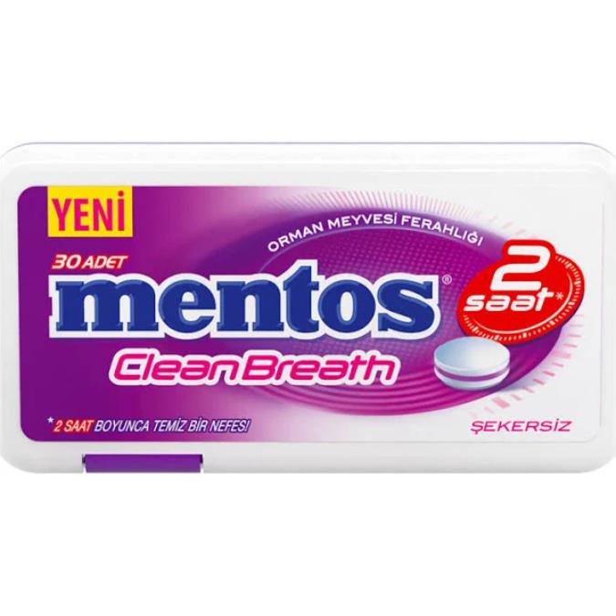 Mentos Clean Breath Orman Meyveli Tablet Şeker 21 Gr - Draje şekerleme ...