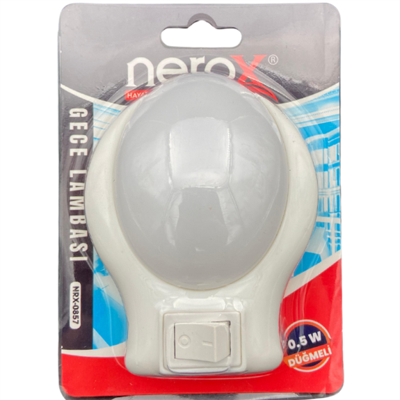 Nerox Gece Lambası 0.5W Anahtarlı Elips