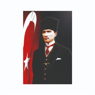 Trio Avm Atatürk Posteri Raşel Kumaş 50 x 75 No:122