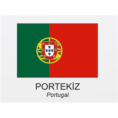 Trio Avm Portekiz Ülke Bayrağı 20 x 30 cm Raşel Kumaş