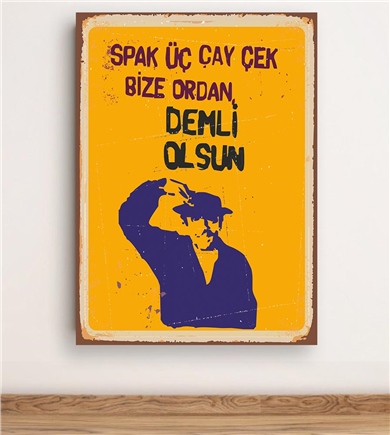 Trio Avm Spak Üç Çay Poster Tablo 30x45 cm No 101