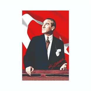 Trio Avm Atatürk Posteri Raşel Kumaş 100 x 150 No:112