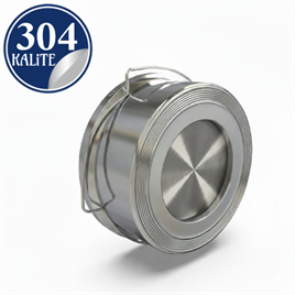 PASLANMAZ ÇELİK 304 KALİTE DİSKO ÇEKVALF