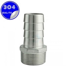 PASLANMAZ ÇELİK 304 KALİTE HORTUM UÇLU NİPELLER