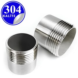 PASLANMAZ ÇELİK 304 KALİTE TEK NİPELLER