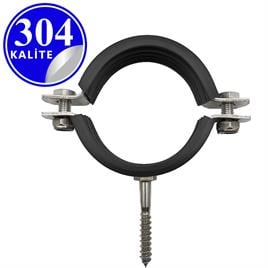 PASLANMAZ ÇELİK 304 KALİTE VİDALI BORU KELEPÇESİ