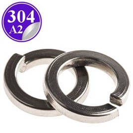 PASLANMAZ ÇELİK 304 KALİTE İNOX A2 YAYLI PUL