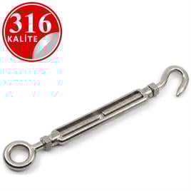 PASLANMAZ ÇELİK 316 KALİTE GERDİRME HALKA KANCA  