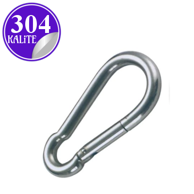 Paslanmaz Çelik 304 Kalite Karabina - 8 mm