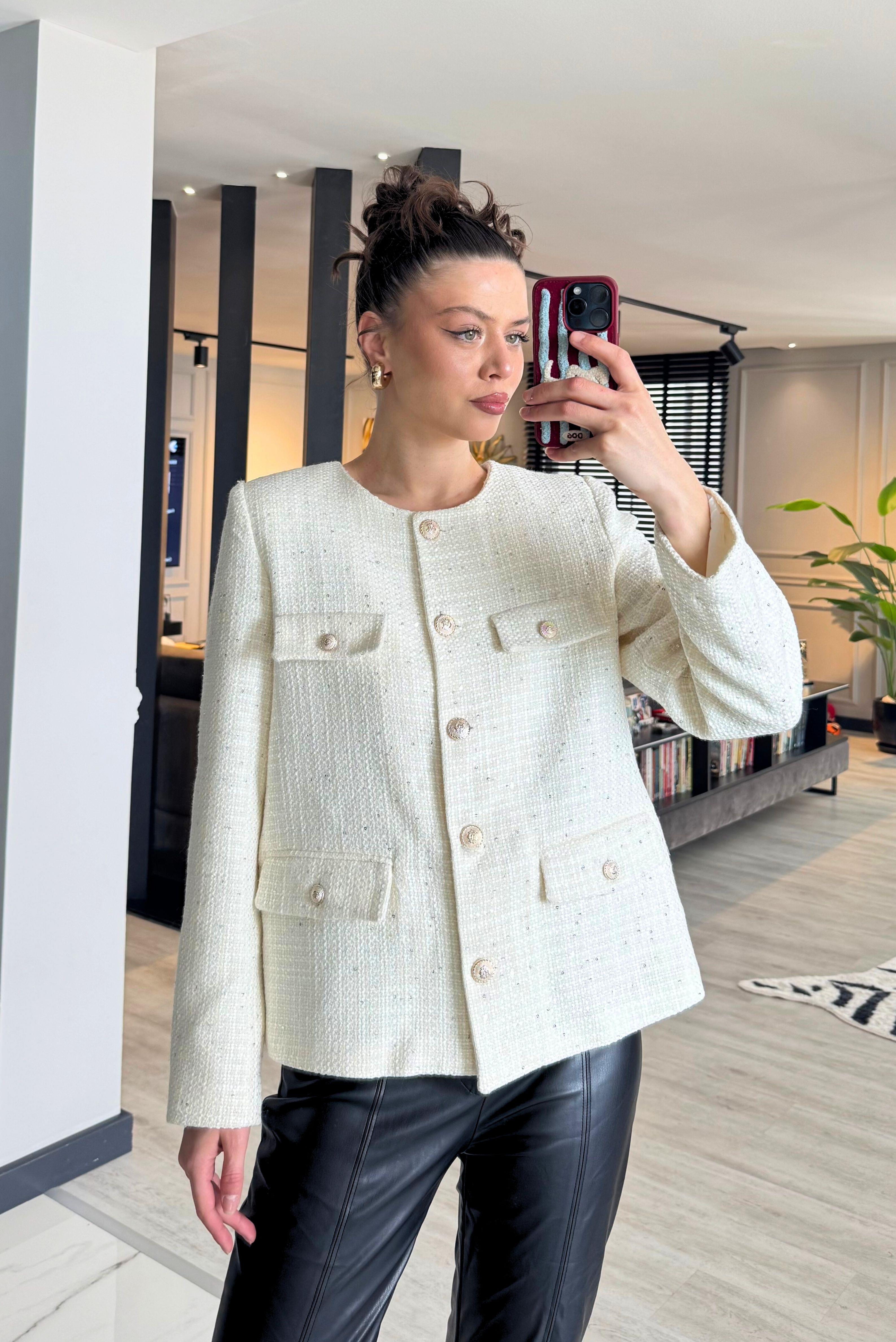 DÜĞMELİ TÜVİT CEKET