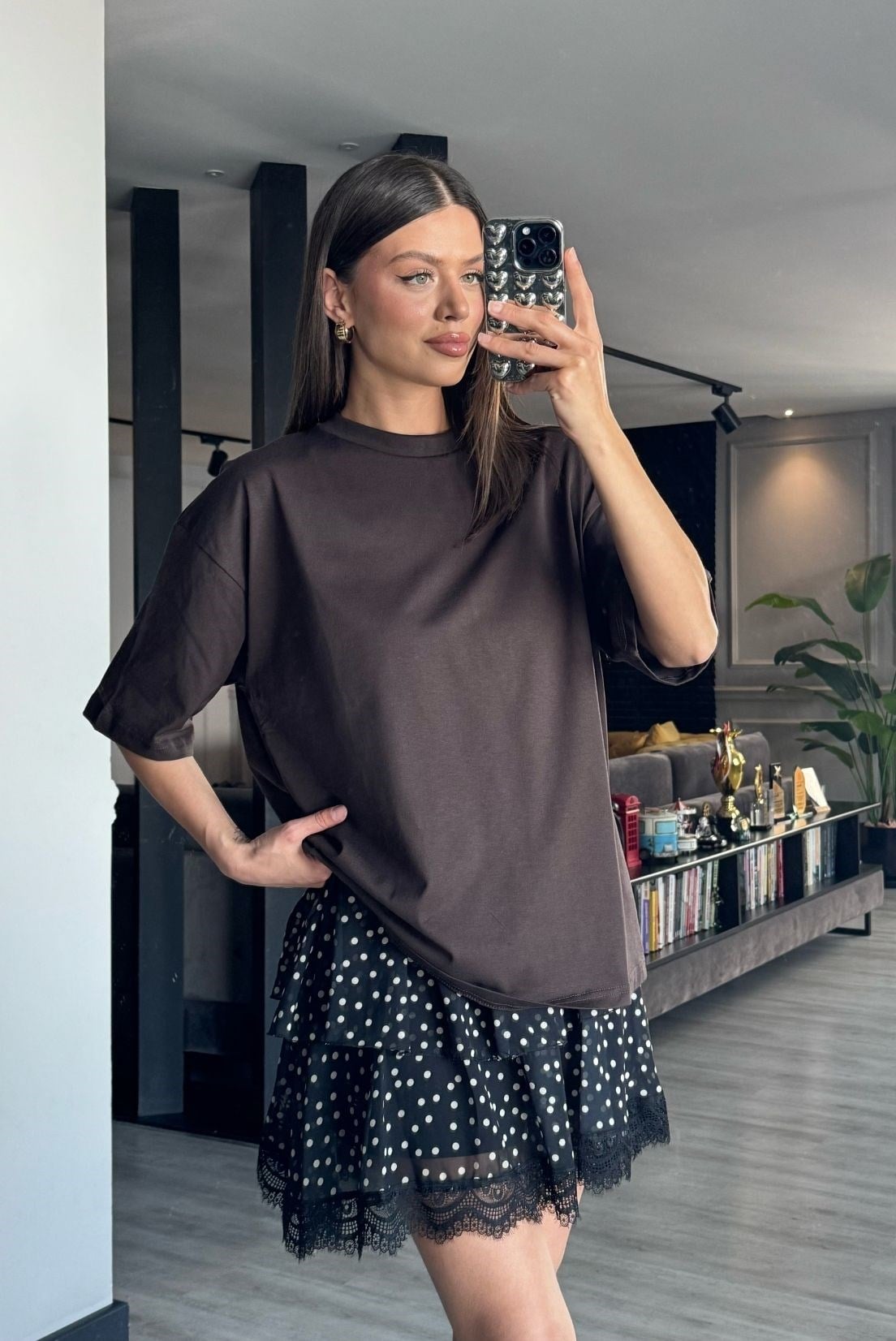 MASSİ Pamuklu Oversize Tshirt