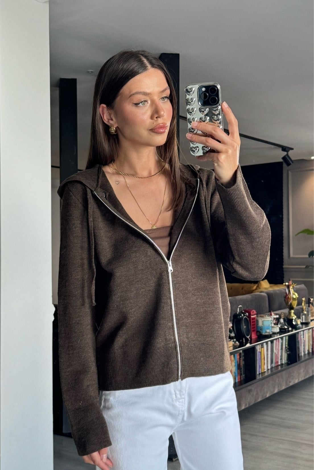 PREMİUM KALİTE FERMUARLI  HIRKA