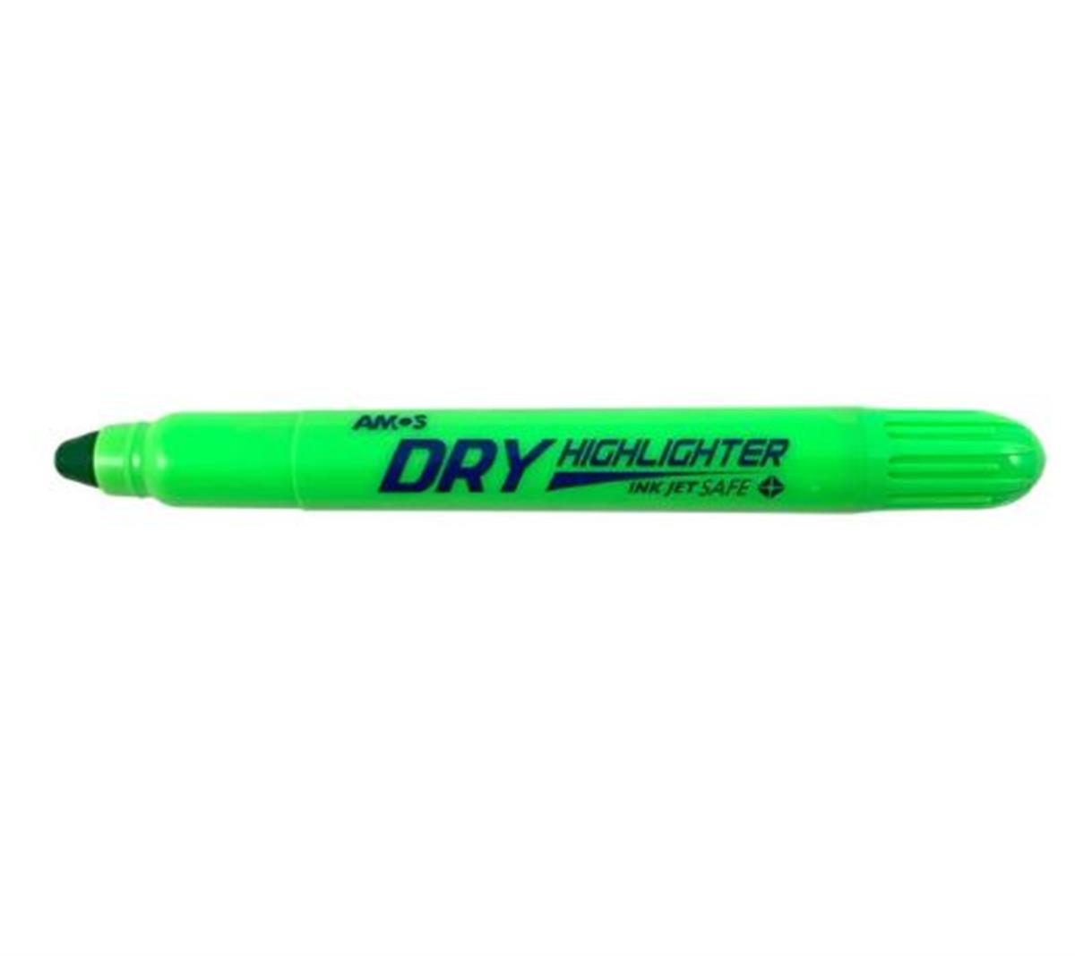 Amos Dry Fosforlu Yeşil Jel Highlighter Serve