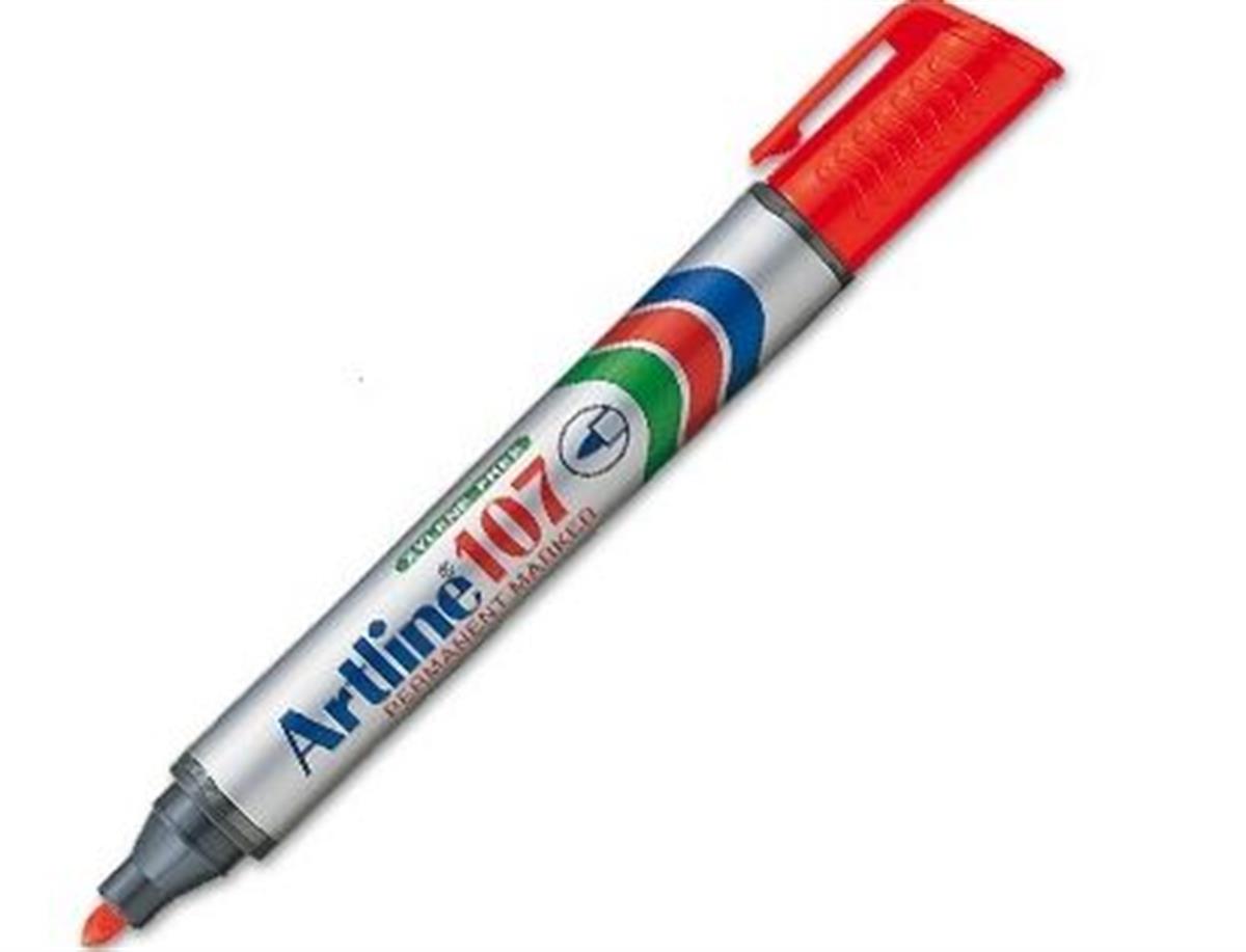 Artline Permanent Marker Red 107 Yuvarlak Uç