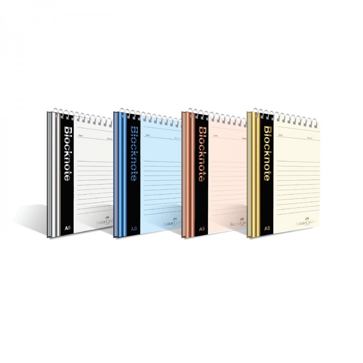 FABER BLOKNOT METALİK RENK DEFTER A5 80-0