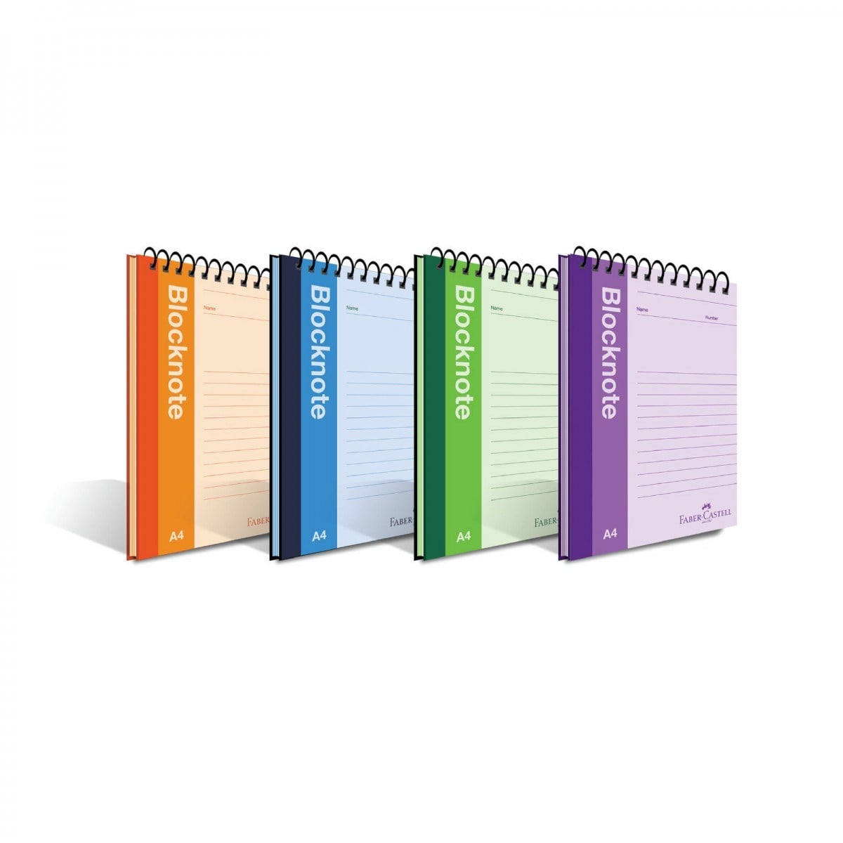 Faber Castell A4 80yp Çizgisiz Canlı Renk Bloknot Defter