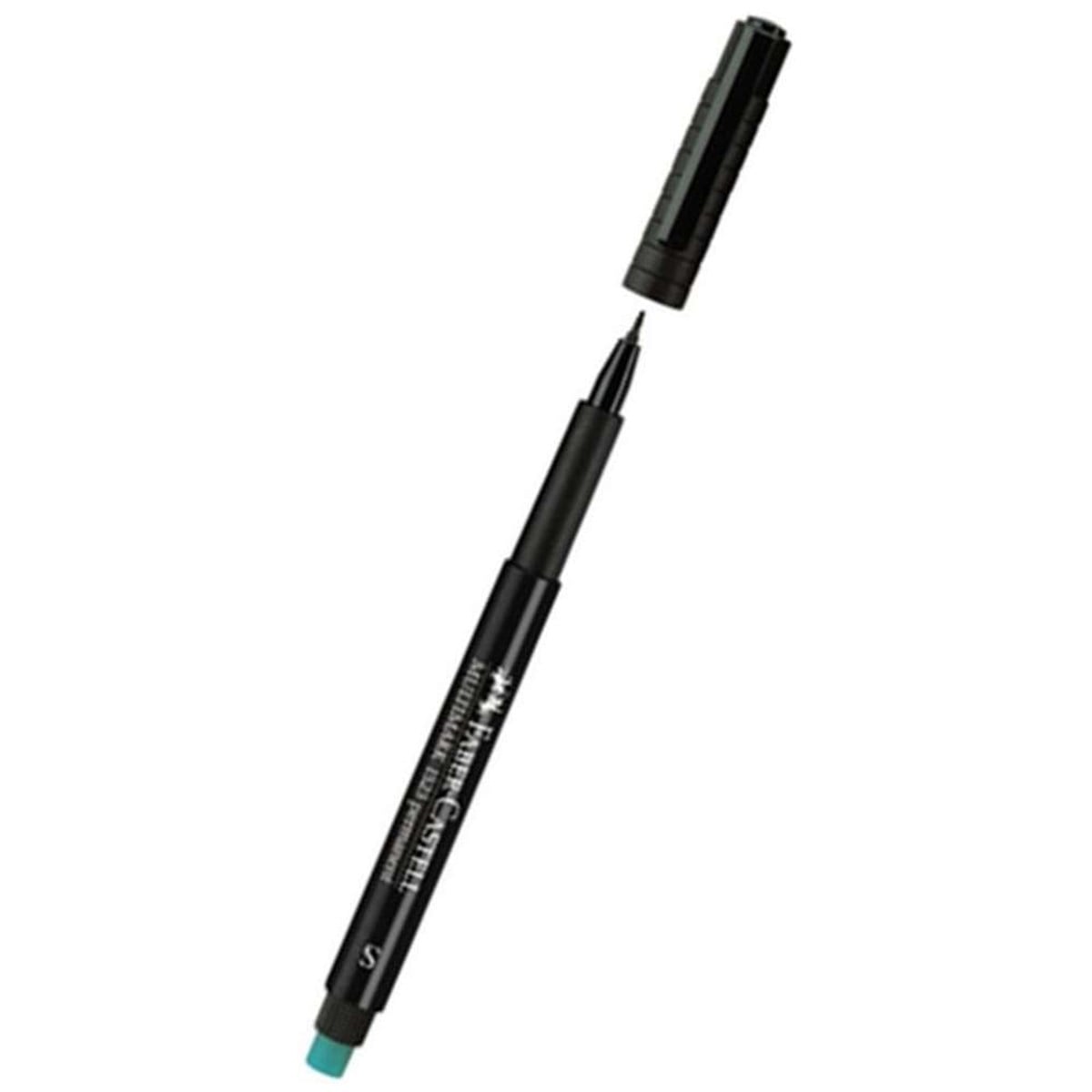 Faber-Castell Asetat Kalemi Permanent S Seri Siyah 152399