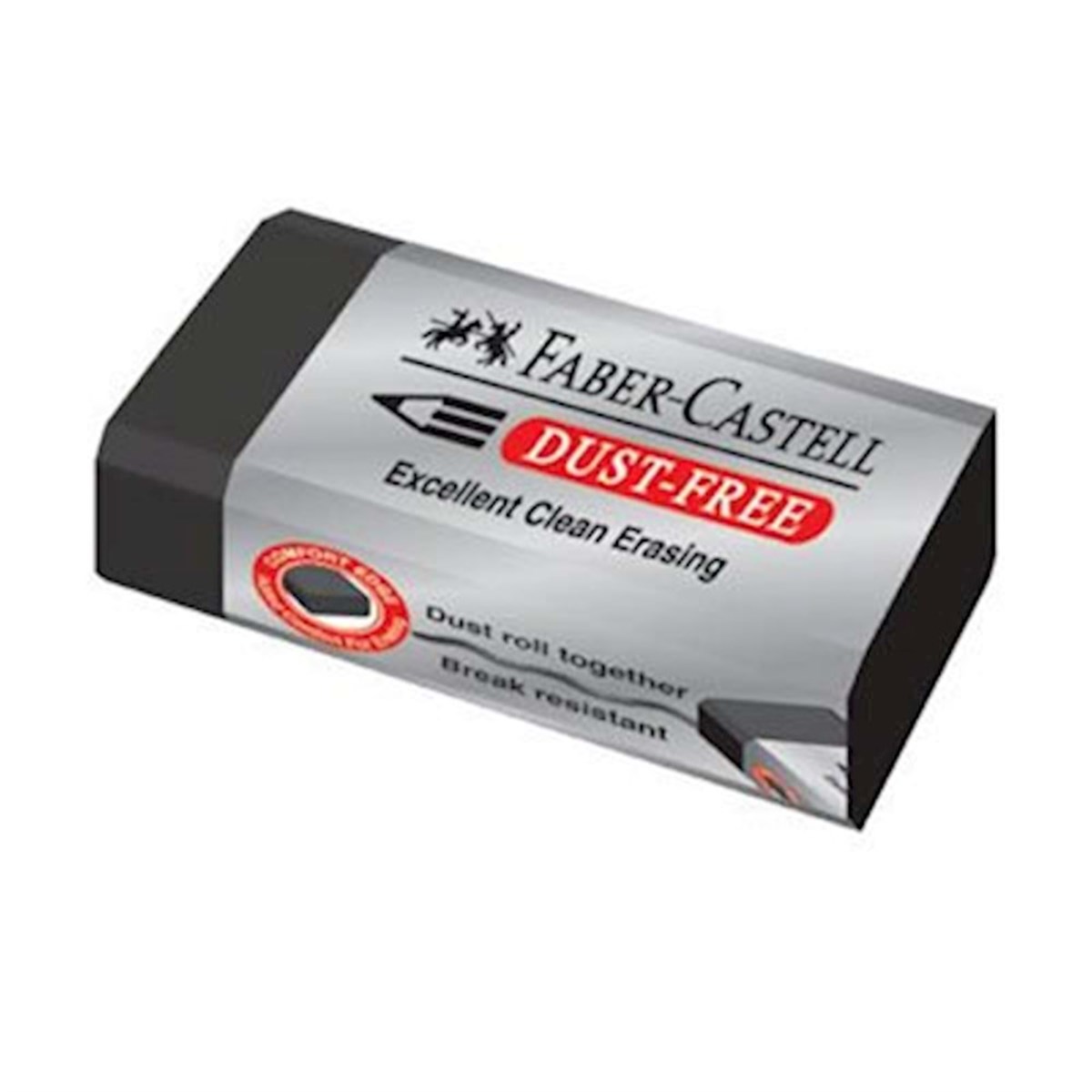 Faber-Castell Öğrenci Silgisi Dust Free 24 LÜ Siyah 18 71 71
