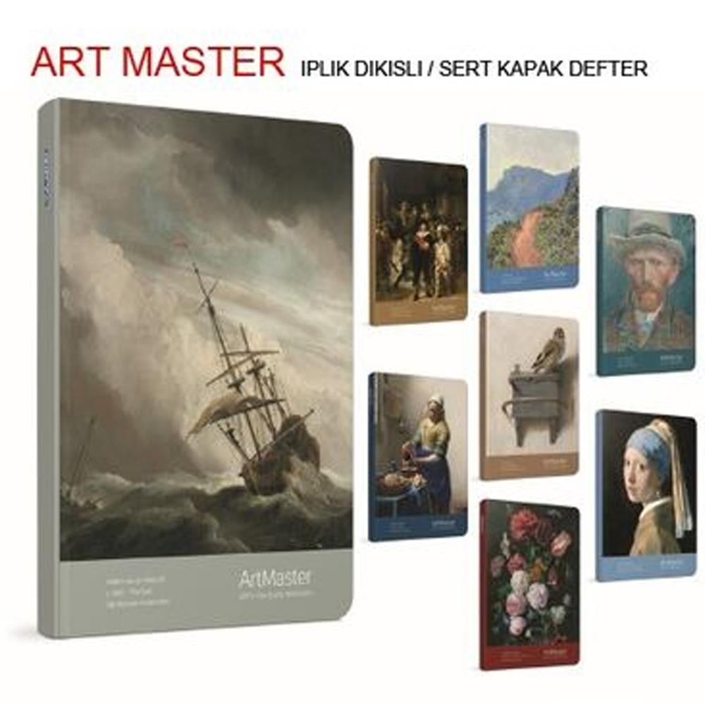 Gıpta Art Master İp.Dkş Sert Kapak Defter 17x24 120 Yp Ç.siz