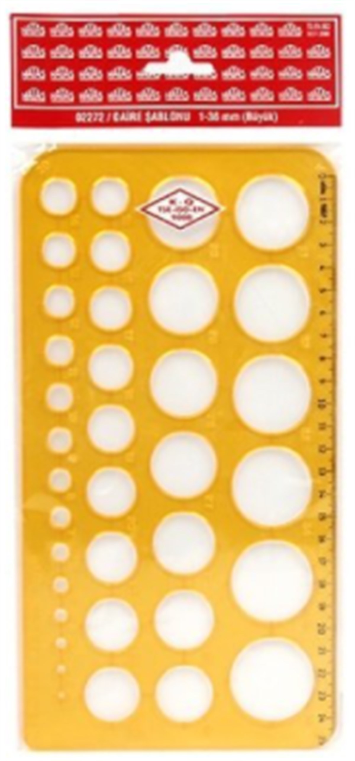 Hatas Daire Şablonu 1-36 Mm. (Büyük) 2272