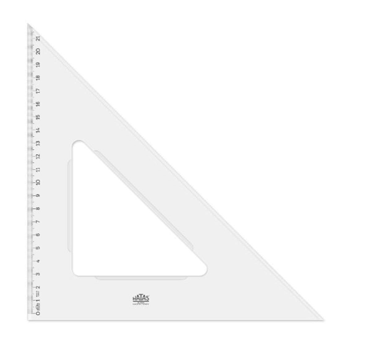 Hatas Teknik Gönye Şeffaf 32cm 45°