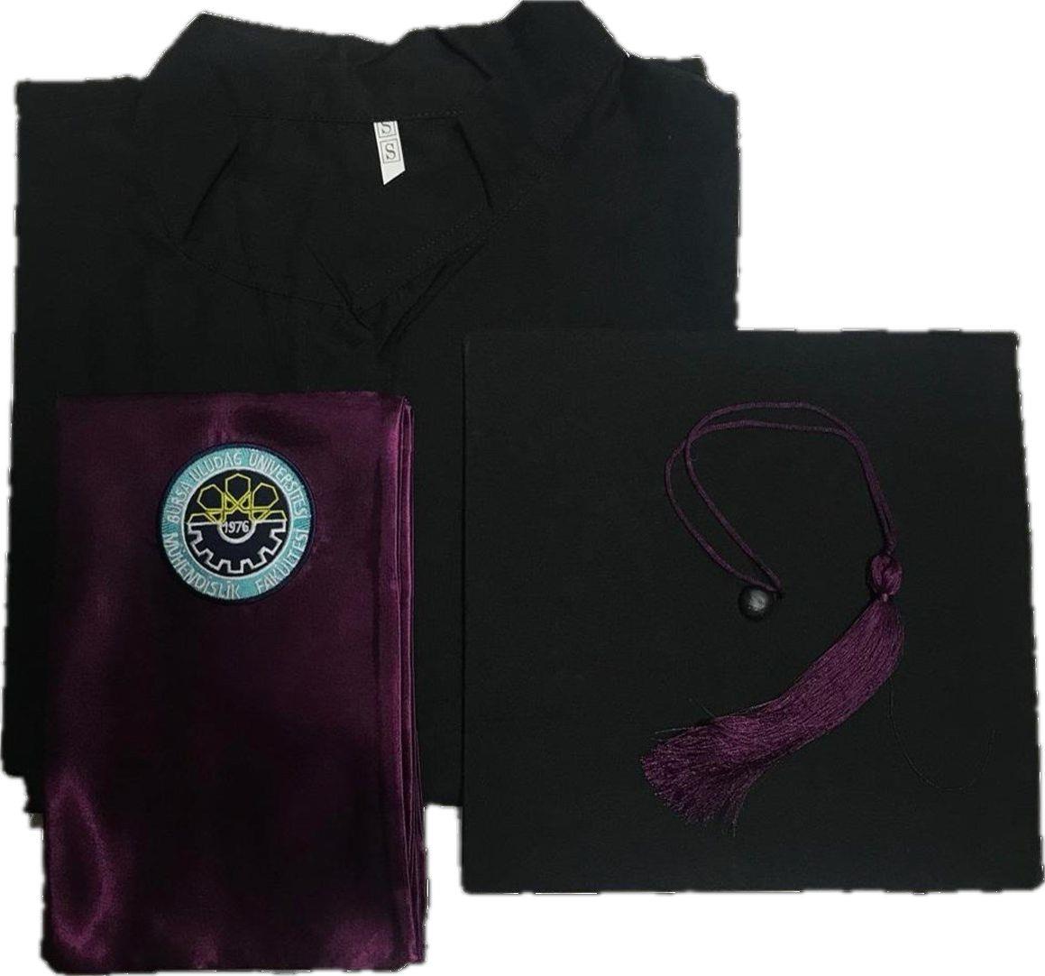 Mühendislik S Beden Mezuniyet (Cübbe-Kep-Fular) Takım