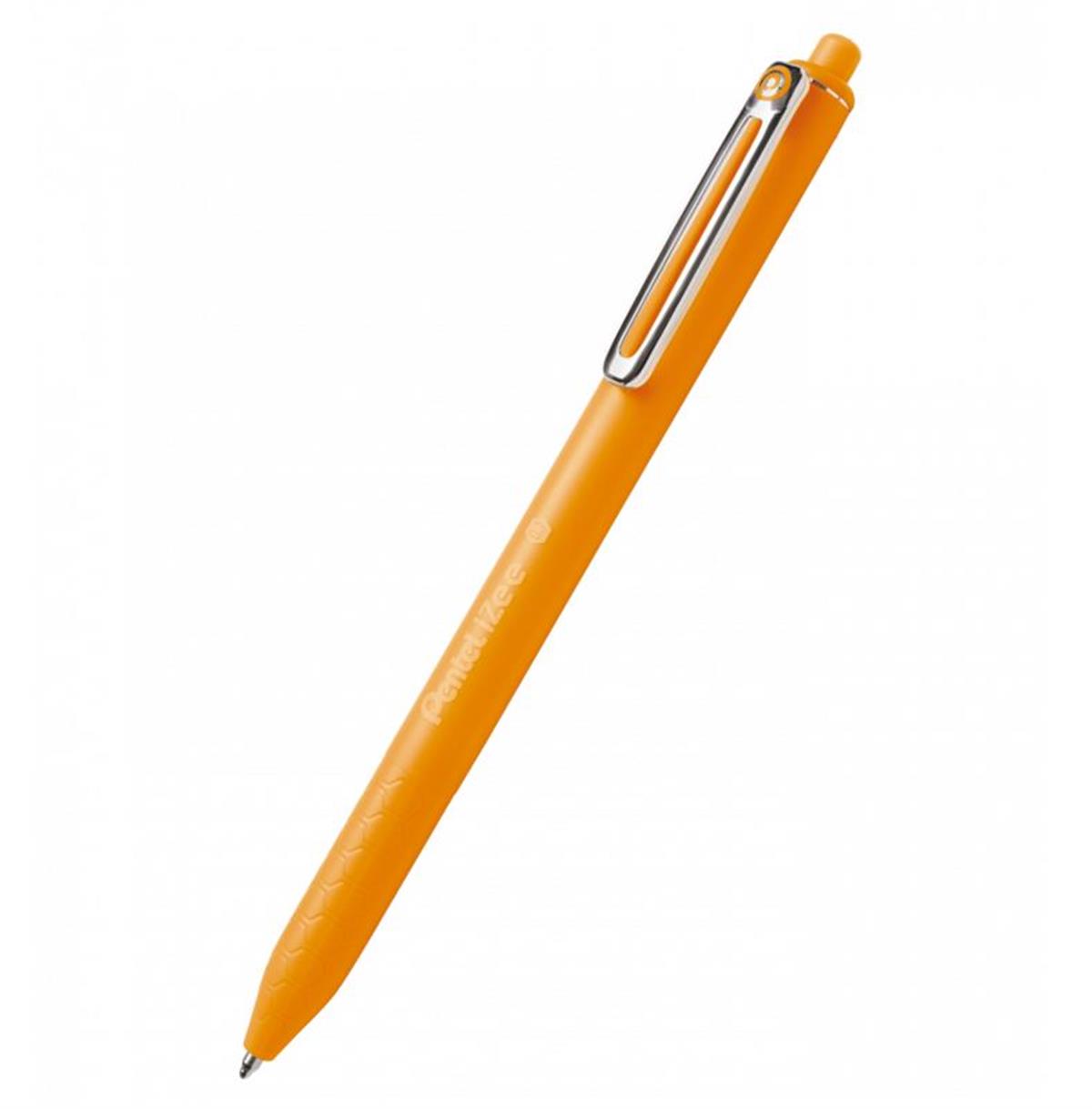 Pentel İzee 0.7 MM Yağ Bazlı Mekaniz. Roller Kalem Turuncu  BX467