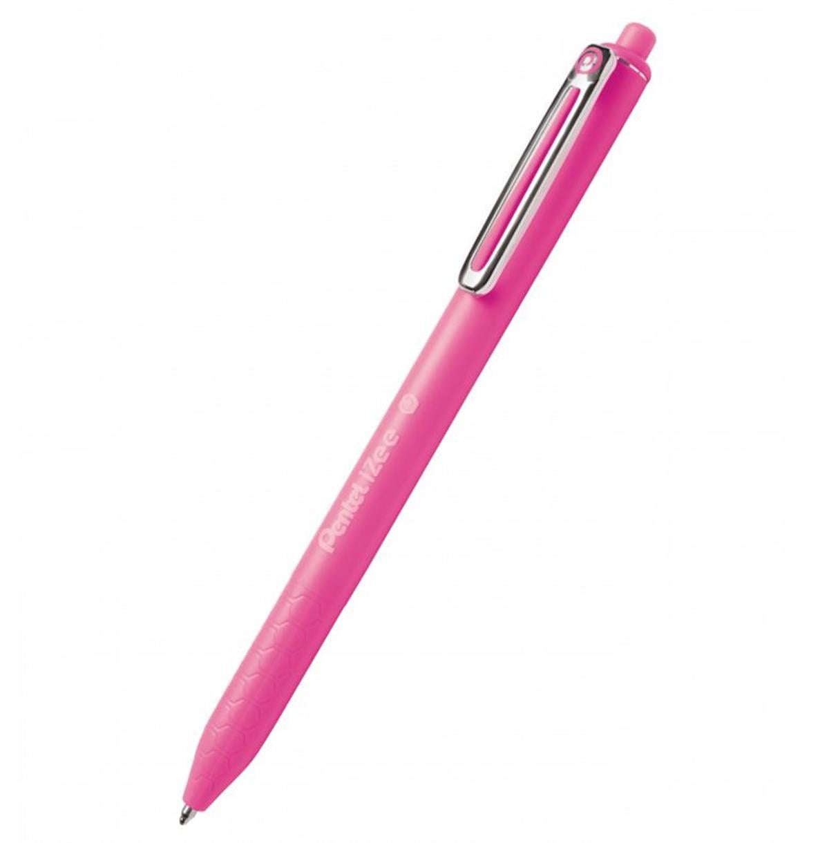 Pentel İzee 0.7 MM Yağ Bazlı Mekaniz. Roller Kalem Pembe  BX467