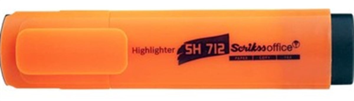Scrikss SH 712 Fosforlu Kalem Pastel Turuncu