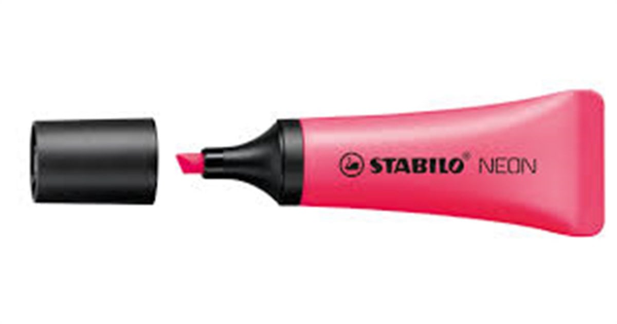 Stabilo Fosforlu Kalem Neon Pembe 72/56