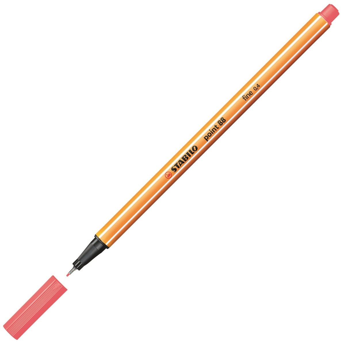 Stabilo Keçe Uçlu İnce Kalem 88 Point 0.4 MM Fosforlu Kırmızı 88/040